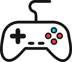 Gaming controller Silhouette vector, joystick icon silhouette