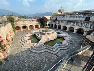 old church from antigua Guatemala and scenes 