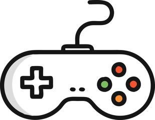 Gaming controller Silhouette vector, joystick icon silhouette