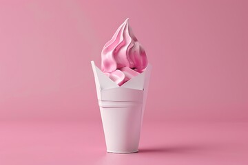 pink ice cream