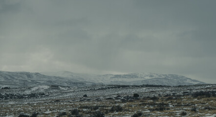 time lapse of clouds over the mountains
