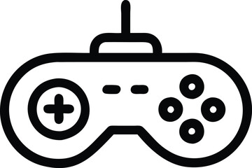 Gamepad icon. Game controller silhouette vector, Video game controller