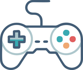 Gamepad icon. Game controller silhouette vector, Video game controller