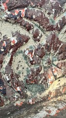 antique construction rock and architectural detail