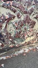 antique construction rock and architectural detail