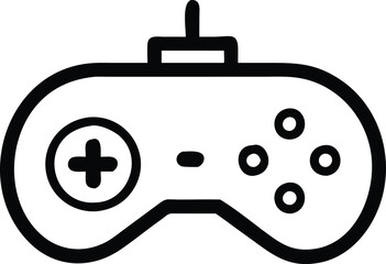 Gamepad icon. Game controller silhouette vector, Video game controller
