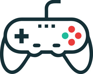 Obraz premium Gamepad icon. Game controller silhouette vector, Video game controller