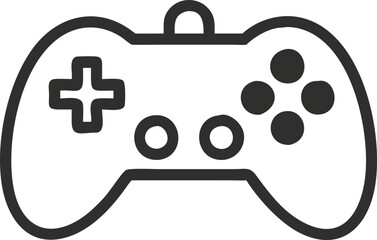 Gamepad icon. Game controller silhouette vector, Video game controller
