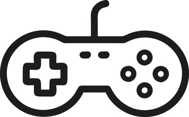 Obraz premium Gamepad icon. Game controller silhouette vector, Video game controller