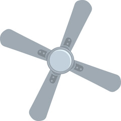 Obraz premium Modern ceiling fan circulating air, offering a refreshing breeze in a contemporary setting