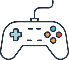 Gamepad icon. Game controller silhouette vector, Video game controller, joystick