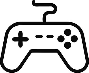 Gamepad icon. Game controller silhouette vector, Video game controller, joystick