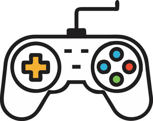 Gamepad icon. Game controller silhouette vector, Video game controller, joystick