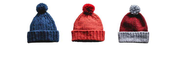 warm winter hat, cutout isolated on transparent png background