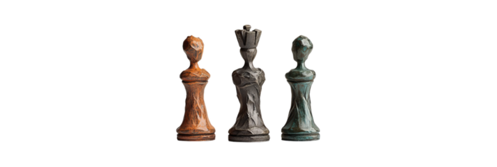 chess pieces cutout isolated on transparent png background