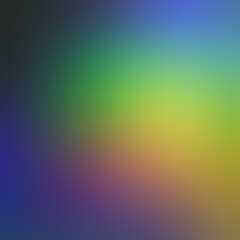 Colorful iridescent gradient of green yellow pink blue colors. Empty soft abstract background.