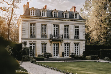 Belle maison, propriété de style classique avec jardin