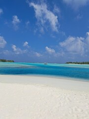 beach with sky maldives