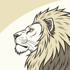 lion head vector
