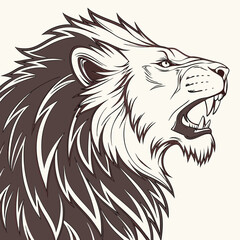 lion head vector