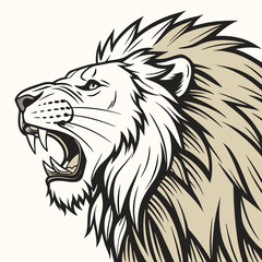 lion head vector