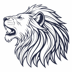 lion head vector