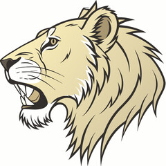 lion head vector