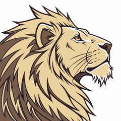 lion head vector illustration