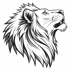 lion head vector