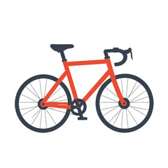 Fototapeta premium simple bicycle vector illustration isolated