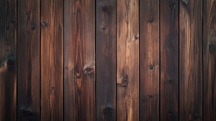 Naklejka premium Dark brown wooden texture featuring an appealing pattern The wooden surface with vignette can serve as a versatile background