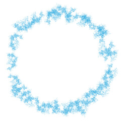 Snowflake Blue Circle Graphic Illustration