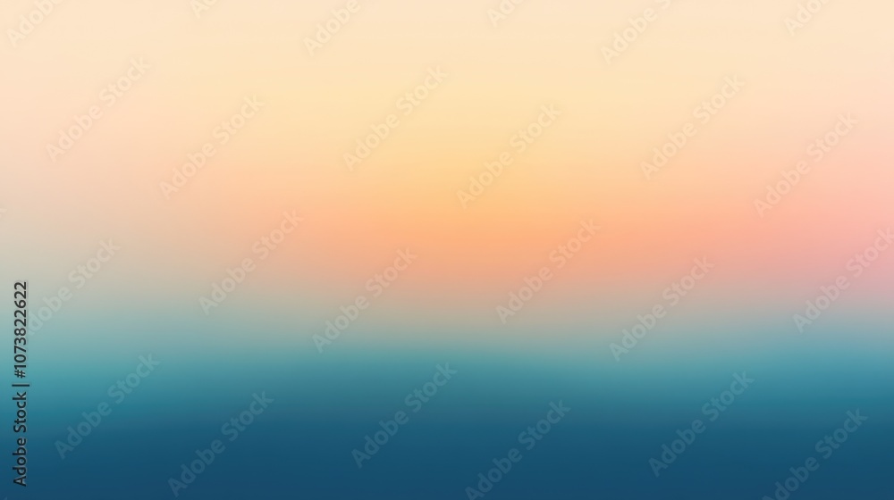 Poster a gradient image featuring softly blended pastel colors with blurred clouds mist and fog