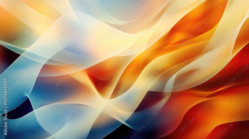 Aufkleber abstract geometric texture with a modern blurred effect featuring a gradient illustration and dynami