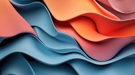 Stunning abstract surface design suitable for cards art projects business templates and banners 3D illustration
