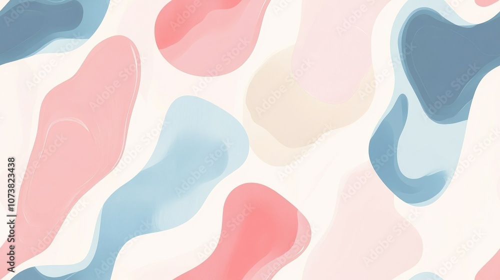 Poster minimalist modern patterned background in pastel shades designed for various surfaces suitable for w