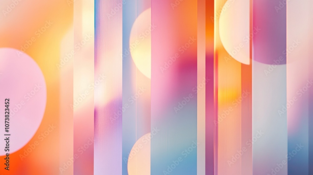 Poster abstract geometric texture with a modern blurred background featuring gradient illustrations and mot