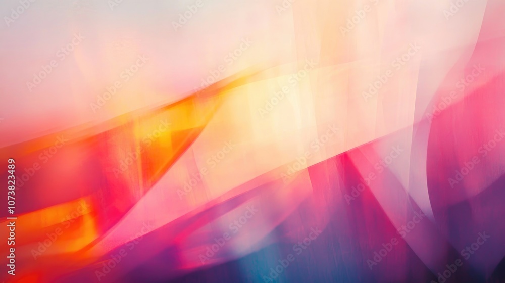 Poster abstract geometric texture featuring a modern blurred background gradient illustration and dynamic p