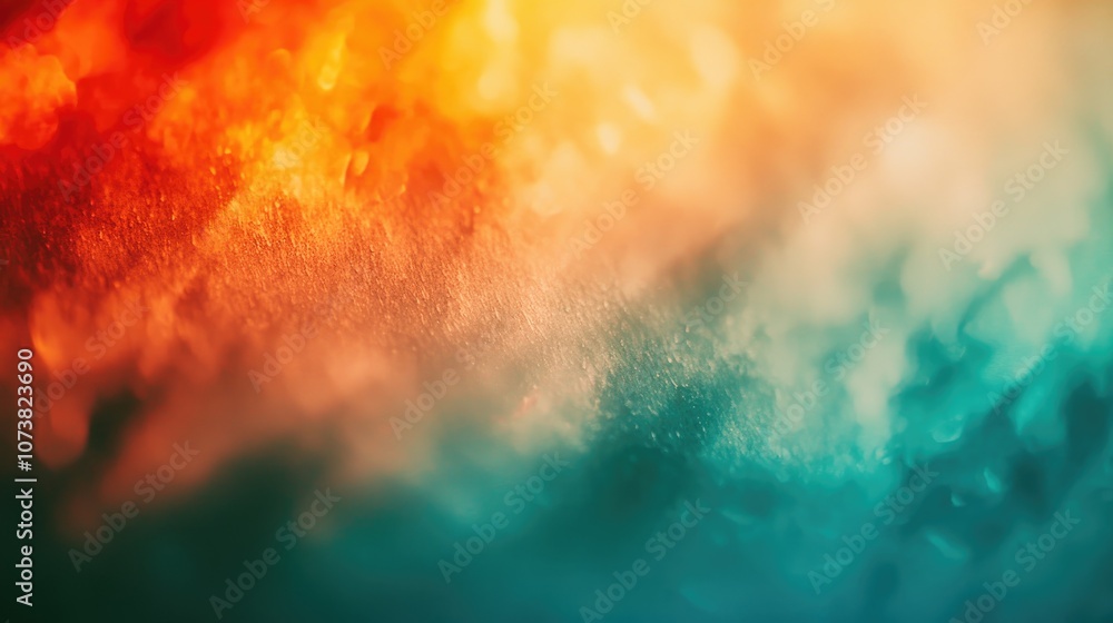 Aufkleber abstract color gradient featuring a modern blurred background with film grain texture designed elega