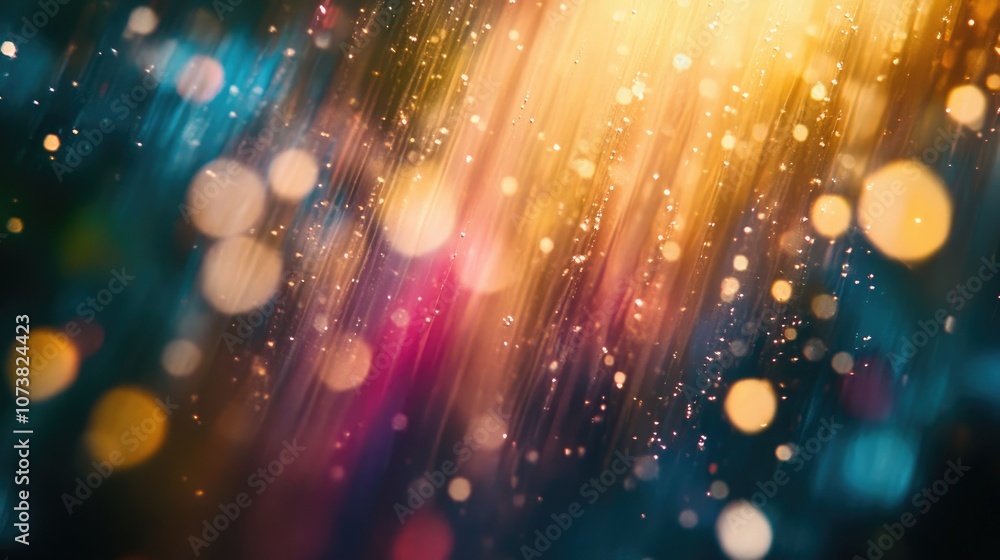 Aufkleber abstract background art featuring a blend of colors light distribution bokeh effects and a blurred a