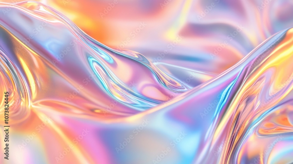 Poster abstract gradient holographic foil texture background with a creative defocused design suitable for 