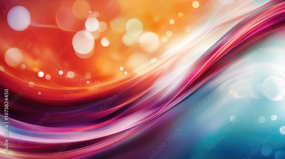 Poster dynamic abstract background design