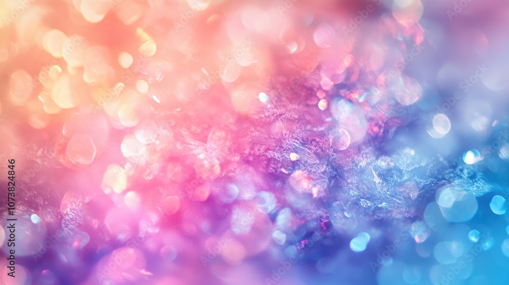Poster abstract gradient background featuring holographic foil texture creating a vibrant and colorful defo