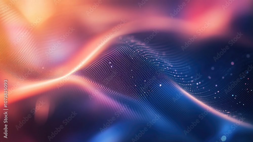Poster Abstract geometric texture with trendy blurred background featuring a gradient pattern and wave design suitable for graphics presentations posters or layout concepts