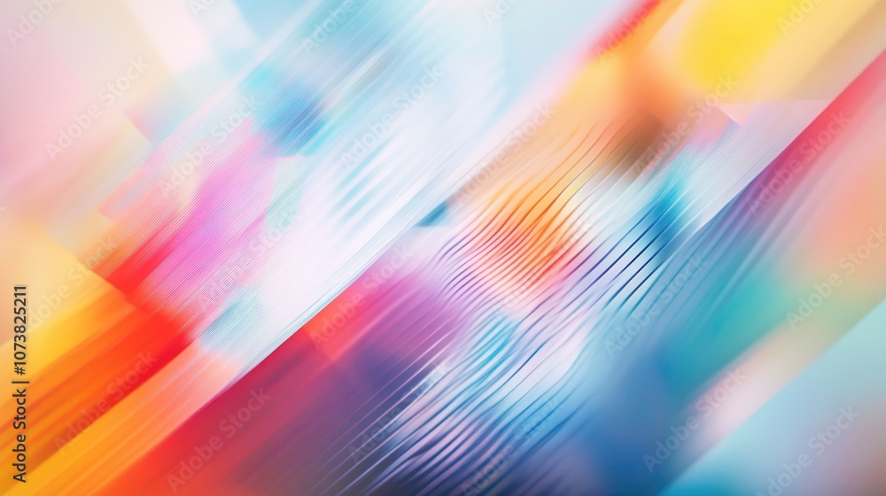 Poster abstract geometric texture with a modern blurred background featuring gradient illustration and moti