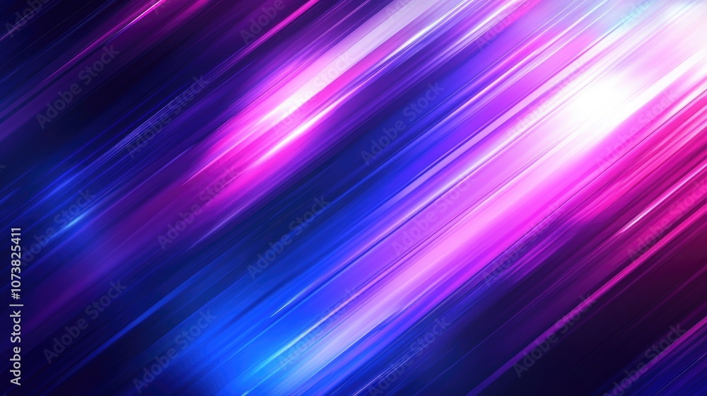 Aufkleber abstract colorful purple gradient background with dynamic oblique lines featuring a motion blur effe