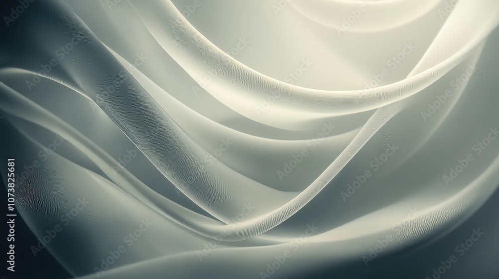 Poster abstract flowing curve design
