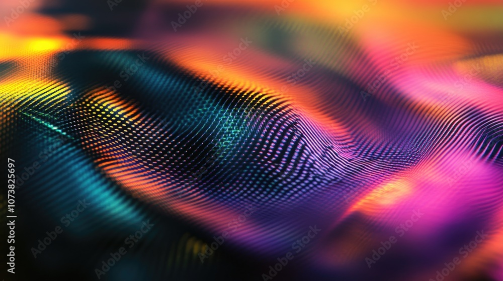 Poster trendy abstract geometric texture featuring a blurred background with a gradient pattern suitable fo