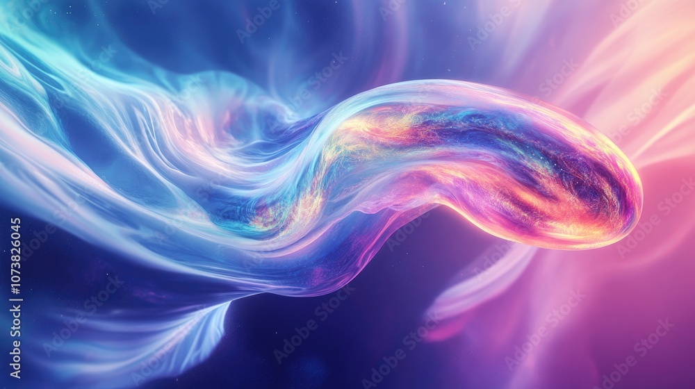 Poster extraterrestrial being unidentified flying object entity from a different realm abstract magical ene
