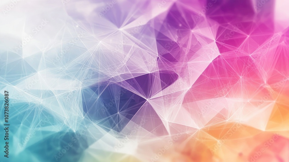 Poster abstract background featuring a polygonal line design